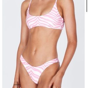 NWT Maci Triangle bikini in zebra punch.